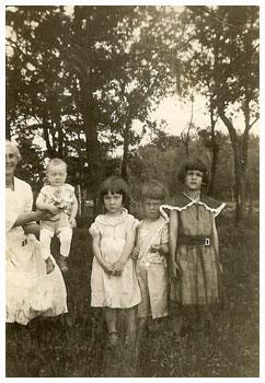 Grandma Longerbone with grandchildren