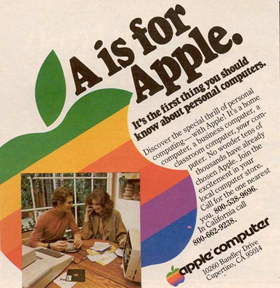 1980s Apple computer advertisement