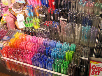 Assorted pens