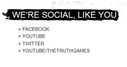 truth's social media links