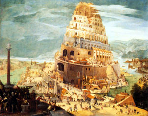 Grimmer's 1604 The Tower of Babel Oil on Canvas