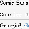 common fonts