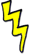 drawing of a yellow lightning bolt