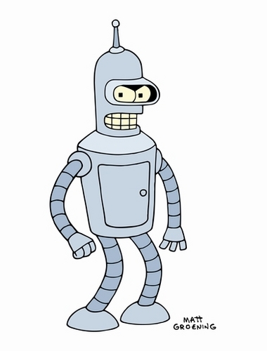 Bender, a robot character on Futurama.
