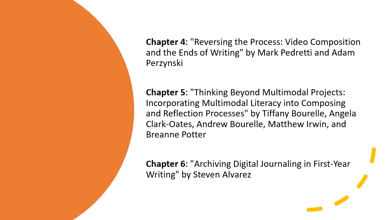 Section Two Graphic: list of chapter titles and authors. Click on image to go to textual table of contents.