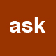 thumbnail icon with word: ask