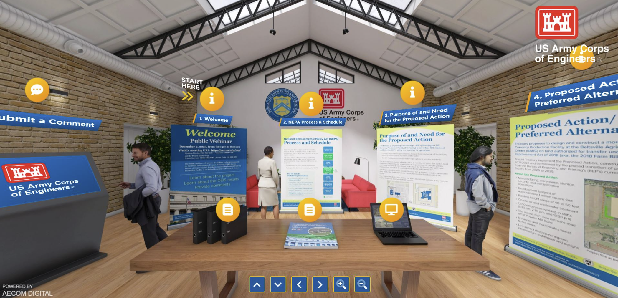 A user interface for a governnment public science exhibit.
