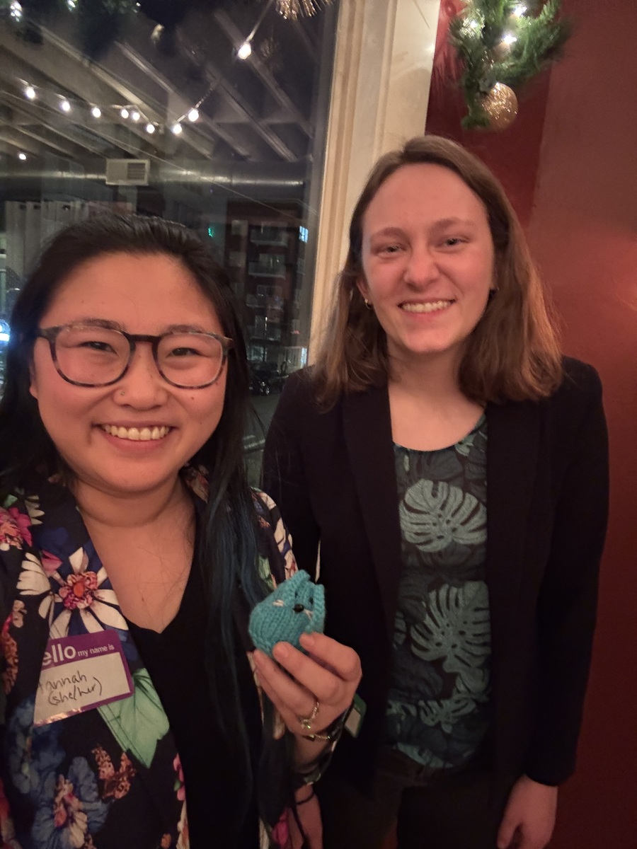 Hannah, Olivia, and CC at WIS 2025.